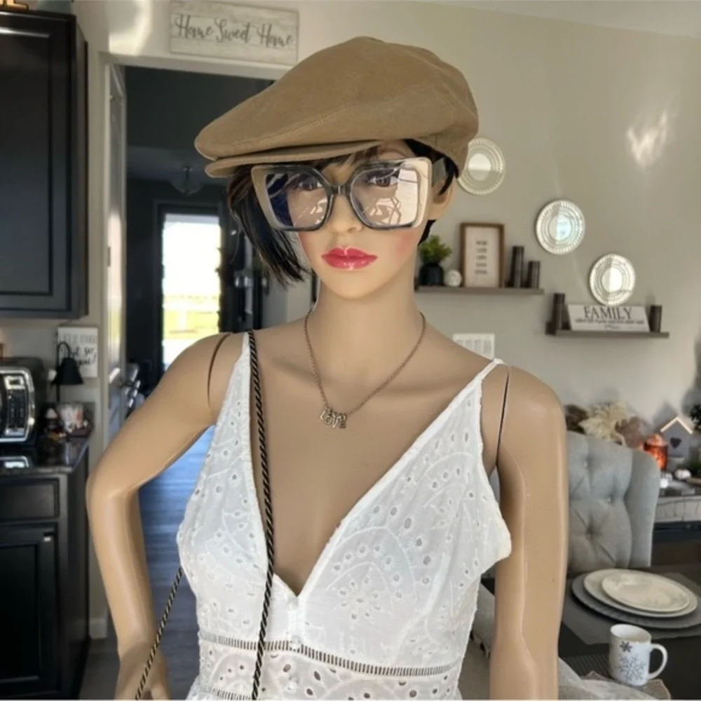 ✨NEW Chic Oversized Black and Tan personality glasses